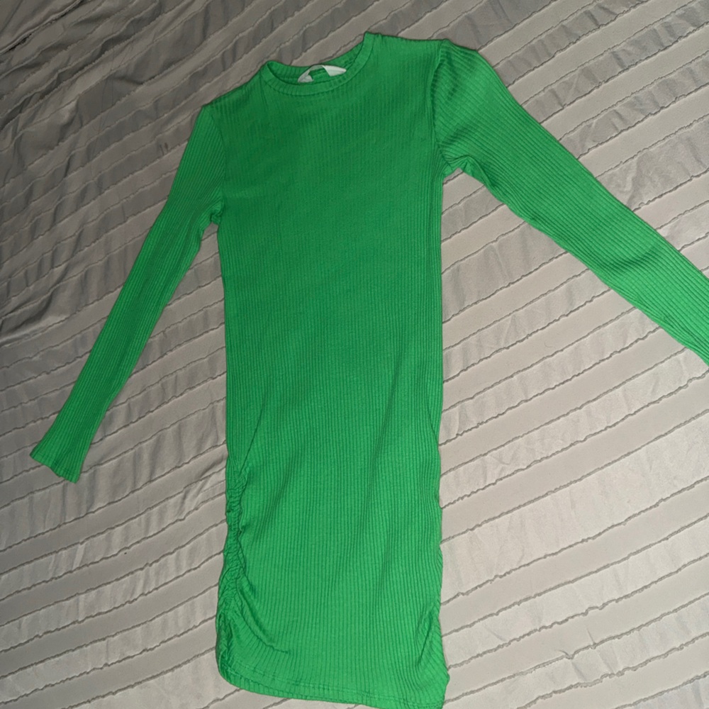 H&M Vibrant Green Ribbed Top